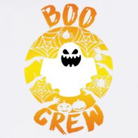 Boo Crew Cute Halloween Ghost Garment-Dyed Sweatshirt
