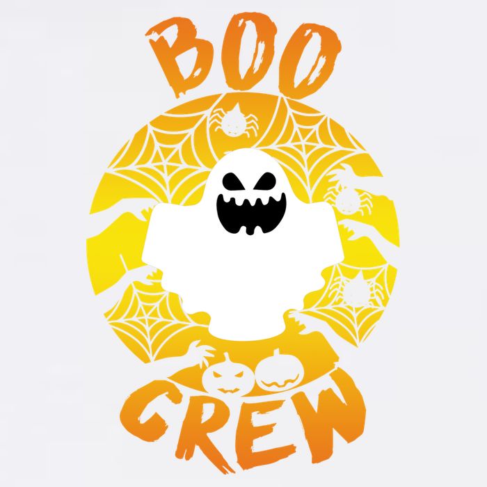 Boo Crew Cute Halloween Ghost Garment-Dyed Sweatshirt