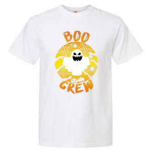 Boo Crew Cute Halloween Ghost Garment-Dyed Heavyweight T-Shirt