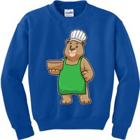 Bear Cook Chef Hat Bowl Gift Kids Sweatshirt