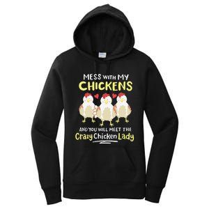 Backyard Crazy Chicken Lady Wo Farmer Women's Pullover Hoodie