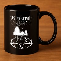 Blackcraft Cult Clothing Happiness Is A Warm Puppy 11oz C Handle Ceramic Mug