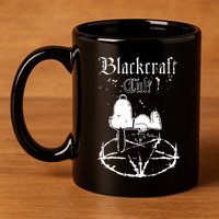Blackcraft Cult Clothing Happiness Is A Warm Puppy 11oz C Handle Ceramic Mug