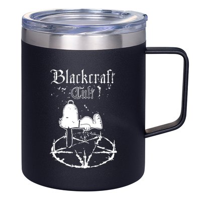 Blackcraft Cult Clothing Happiness Is A Warm Puppy 12oz Stainless Steel Coffee Mug