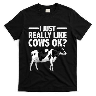 Best Cow Design Cattle Farming Dairy Cow Lover T-Shirt