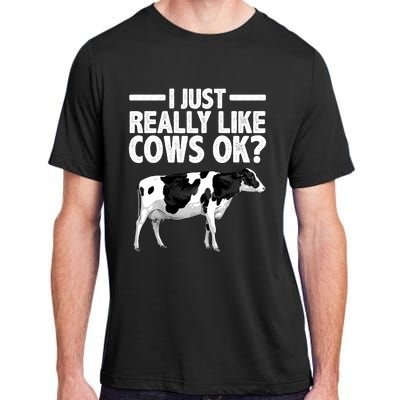 Best Cow Design Cattle Farming Dairy Cow Lover Adult ChromaSoft Performance T-Shirt