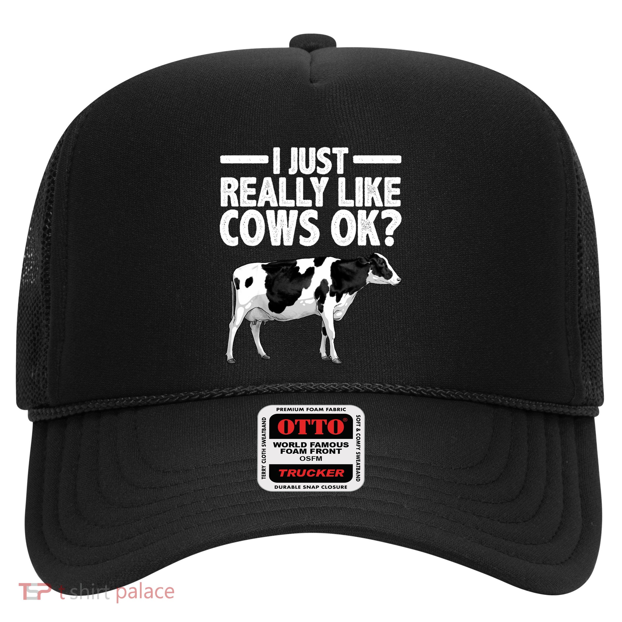 Best Cow Design Cattle Farming Dairy Cow Lover Trucker Hat