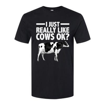 Best Cow Design Cattle Farming Dairy Cow Lover Softstyle® CVC T-Shirt