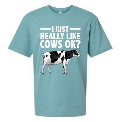 Best Cow Design Cattle Farming Dairy Cow Lover Sueded Cloud Jersey T-Shirt