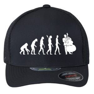 Bass Clef Double Bass Player Bass Guitarist Evolution Flexfit Unipanel Trucker Cap