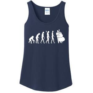 Bass Clef Double Bass Player Bass Guitarist Evolution Ladies Essential Tank