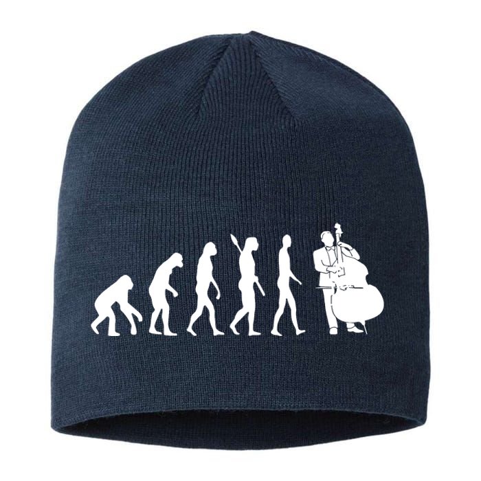 Bass Clef Double Bass Player Bass Guitarist Evolution Sustainable Beanie