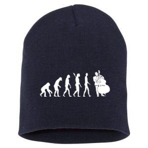 Bass Clef Double Bass Player Bass Guitarist Evolution Short Acrylic Beanie