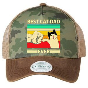 Best Cat Dad Ever Funny Cat Daddy Father Day Gift Legacy Tie Dye Trucker Hat