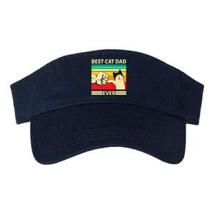 Best Cat Dad Ever Funny Cat Daddy Father Day Gift Valucap Bio-Washed Visor