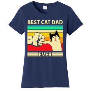 Best Cat Dad Ever Funny Cat Daddy Father Day Gift Women's T-Shirt