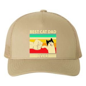 Best Cat Dad Ever Funny Cat Daddy Father Day Gift Yupoong Adult 5-Panel Trucker Hat