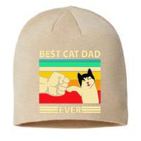 Best Cat Dad Ever Funny Cat Daddy Father Day Gift Sustainable Beanie