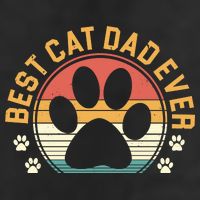 Best Cat Dad Ever Retro Sunset 15oz Campfire Ceramic Mug