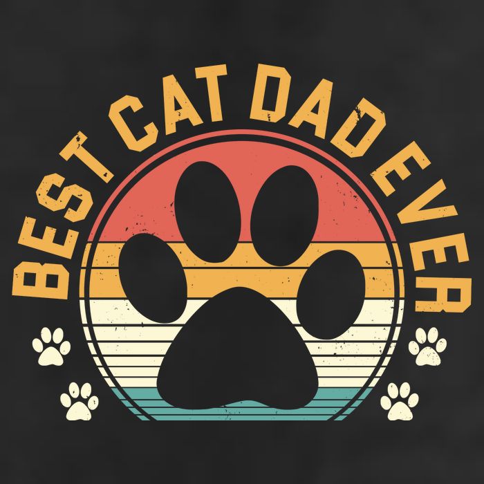 Best Cat Dad Ever Retro Sunset 15oz Campfire Ceramic Mug