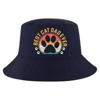 Best Cat Dad Ever Retro Sunset Cool Comfort Performance Bucket Hat