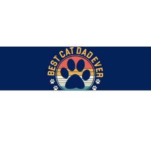 Best Cat Dad Ever Retro Sunset Bumper Sticker