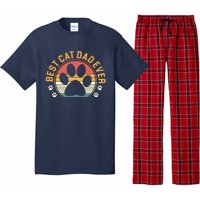 Best Cat Dad Ever Retro Sunset Pajama Set