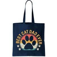 Best Cat Dad Ever Retro Sunset Bag
