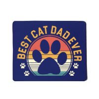 Best Cat Dad Ever Retro Sunset Mousepad