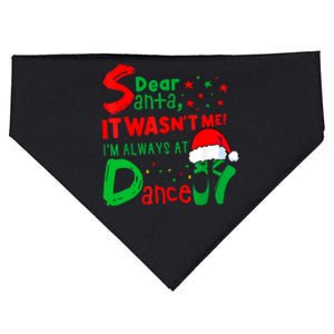 Ballet Christmas Dear Santa It WasnT Me IM Always At Dance USA-Made Doggie Bandana