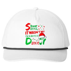 Ballet Christmas Dear Santa It WasnT Me IM Always At Dance Snapback Five-Panel Rope Hat