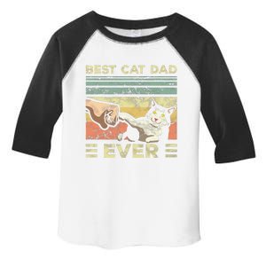 Best Cat Dad Ever Kitten Enthusiast Feline Lover Father Toddler Fine Jersey T-Shirt