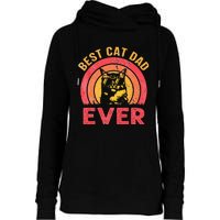 Best Cat Dad Ever Vintage Cat Daddy Fathers Day Womens Funnel Neck Pullover Hood