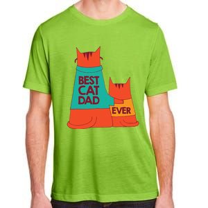 Best Cat Dad Ever Kitty Cat Meow Pet Animal Father Day Adult ChromaSoft Performance T-Shirt