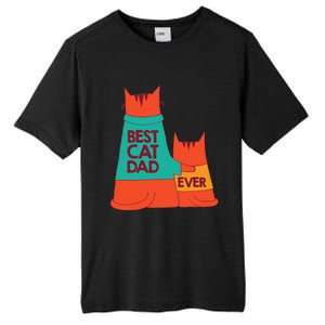 Best Cat Dad Ever Kitty Cat Meow Pet Animal Father Day Tall Fusion ChromaSoft Performance T-Shirt