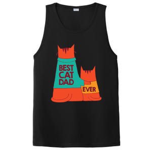 Best Cat Dad Ever Kitty Cat Meow Pet Animal Father Day PosiCharge Competitor Tank