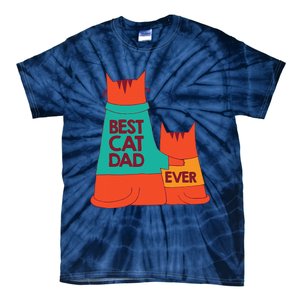 Best Cat Dad Ever Kitty Cat Meow Pet Animal Father Day Tie-Dye T-Shirt