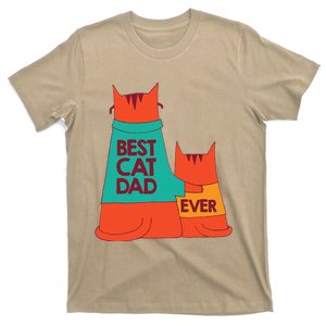 Best Cat Dad Ever Kitty Cat Meow Pet Animal Father Day T-Shirt