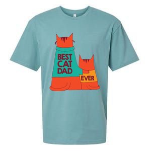 Best Cat Dad Ever Kitty Cat Meow Pet Animal Father Day Sueded Cloud Jersey T-Shirt