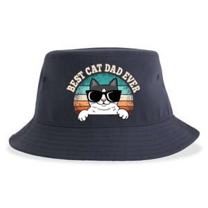 Best Cat Dad Ever Cat Lover Cat Owner Sustainable Bucket Hat