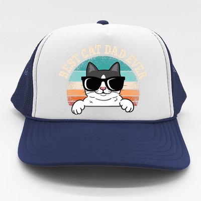 Best Cat Dad Ever Cat Lover Cat Owner Trucker Hat