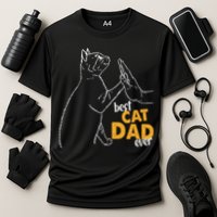 Best Cat Dad Ever Cat Daddy Father Cat Lovers Cat Dad Cute Gift Cooling Performance Crew T-Shirt
