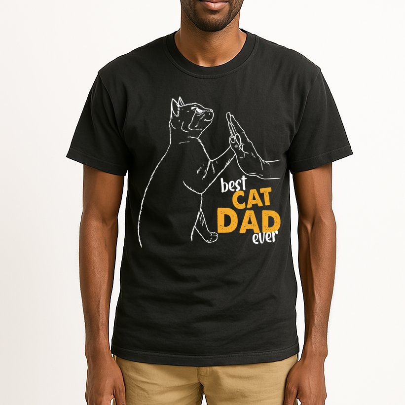 Best Cat Dad Ever Cat Daddy Father Cat Lovers Cat Dad Cute Gift Tall T-Shirt