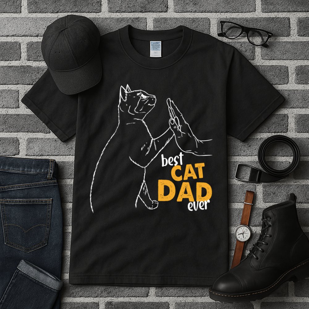 Best Cat Dad Ever Cat Daddy Father Cat Lovers Cat Dad Cute Gift Tall T-Shirt