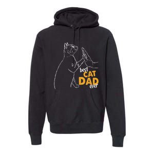 Best Cat Dad Ever Cat Daddy Father Cat Lovers Cat Dad Cute Gift Premium Hoodie