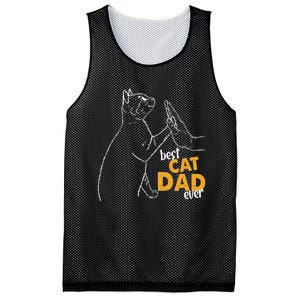 Best Cat Dad Ever Cat Daddy Father Cat Lovers Cat Dad Cute Gift Mesh Reversible Basketball Jersey Tank