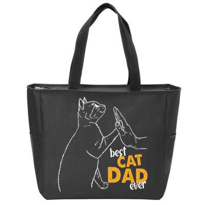 Best Cat Dad Ever Cat Daddy Father Cat Lovers Cat Dad Cute Gift Zip Tote Bag