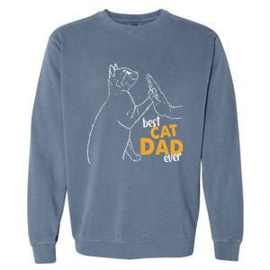 Best Cat Dad Ever Cat Daddy Father Cat Lovers Cat Dad Cute Gift Garment-Dyed Sweatshirt