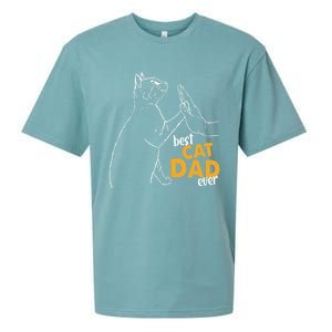 Best Cat Dad Ever Cat Daddy Father Cat Lovers Cat Dad Cute Gift Sueded Cloud Jersey T-Shirt