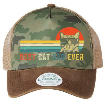 Best Cat Dad Ever FatherS Day Gift Cat Daddy Legacy Tie Dye Trucker Hat